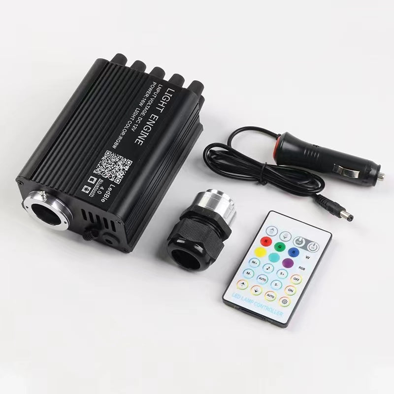 16W Twinkle & Meteor 2 in 1 Fiber Optic Light Kit for Car Truck SUV Boat with RGBW & Bluetooth App