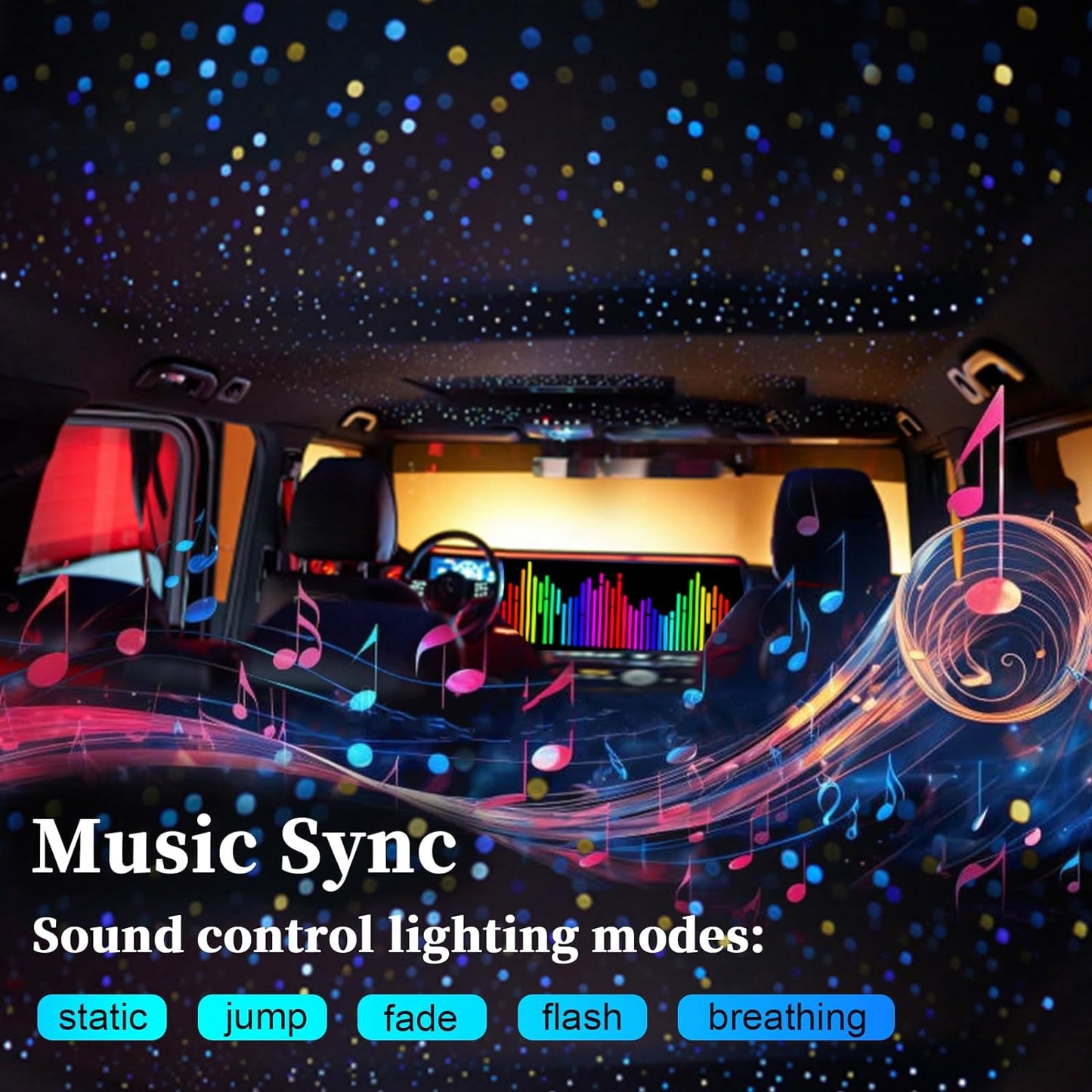 Music Control for 16W Twinkle & Meteor 2 in 1 Fiber Optic Light Kit | Akepolights.com