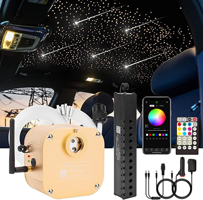 16W Twinkle RGBW Starlight Headlining Kit with Shooting Star | STARLightinCar.com