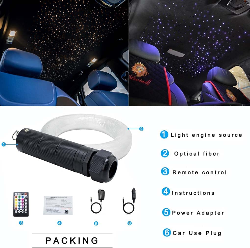 Pacakge for 6W RGB Color Changing Star Light in Car Truck & Home Theater | STARLightinCar.com