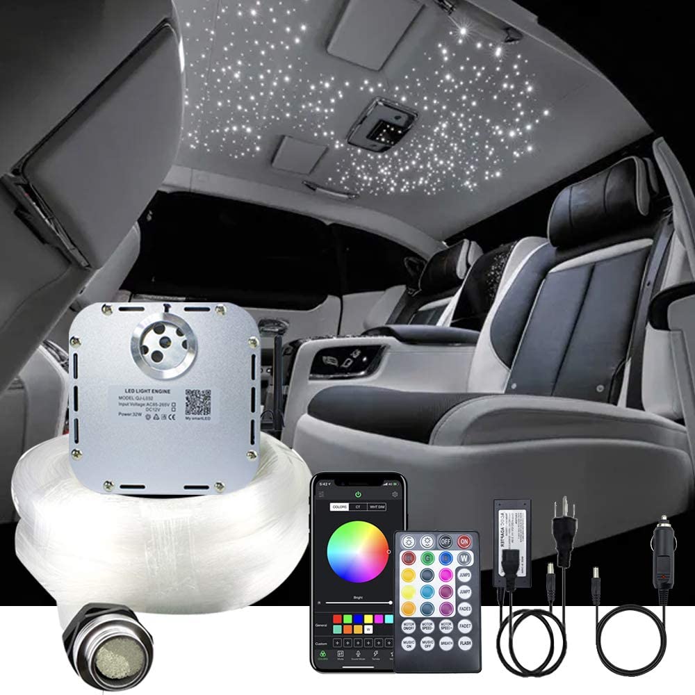 32W Bluetooth APP Rolls Royce Roof Lights for Car Truck SUV & Yachat Boats with Twinkle RGBW Colors | STARLightinCar.com