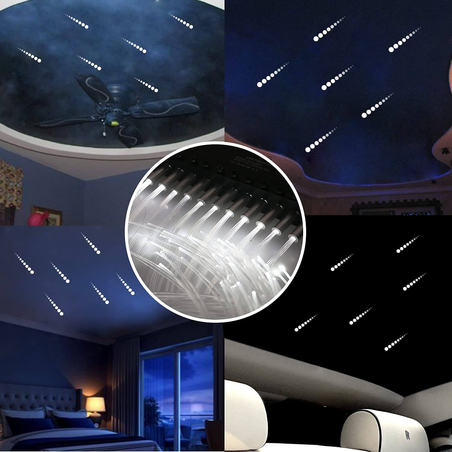 3W White LED Shooting Star Fiber Optic Kit for Car Truck SUV RV's Roof Ceiling | STARLightinCar.com