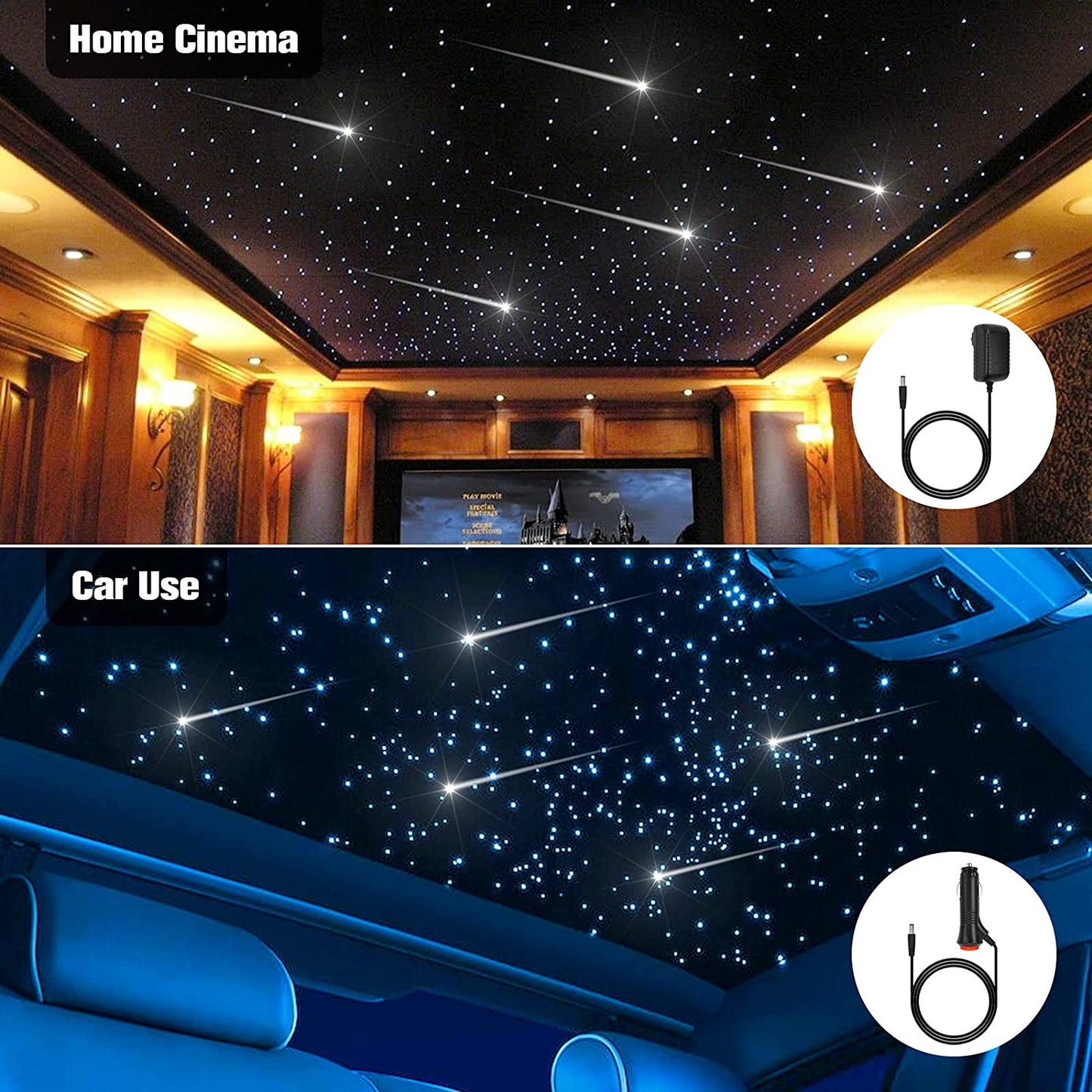 12W Fiber Optic Shooting Star Ceiling Lights for Car Truck SUV & Home Theaters Rooms | STARLightinCar.com