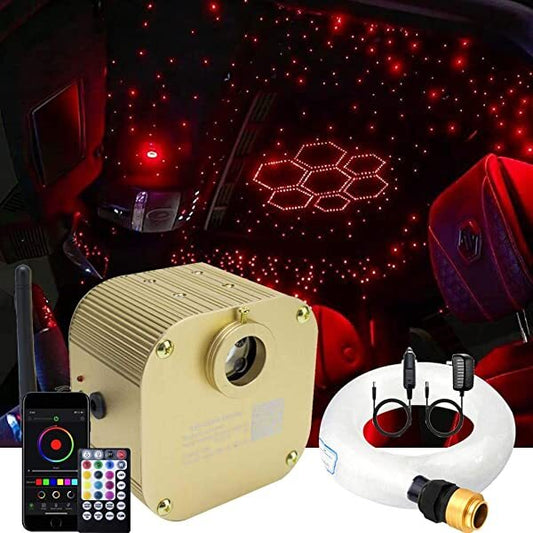 16W Twinkle RGBW Starlight Headlining Kit for Car Truck & Yachat Boat with Plastic Fiber Optic | STARLightinCar.com